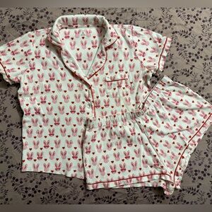 Roller Rabbit bunny heart pajamas